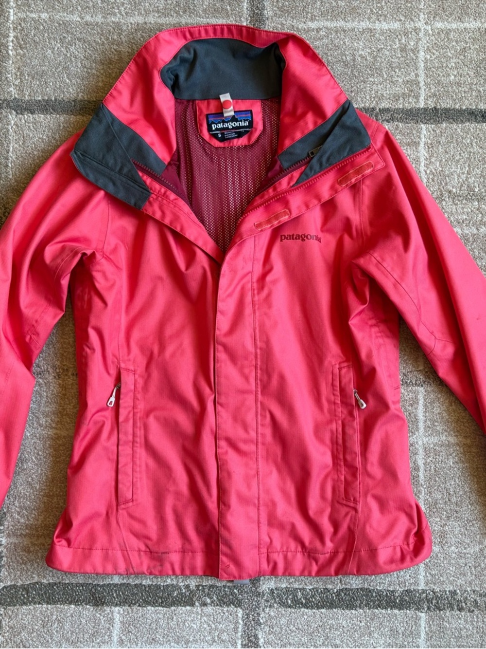 Patagonia Women's Red Jacket with Charcoal Trim